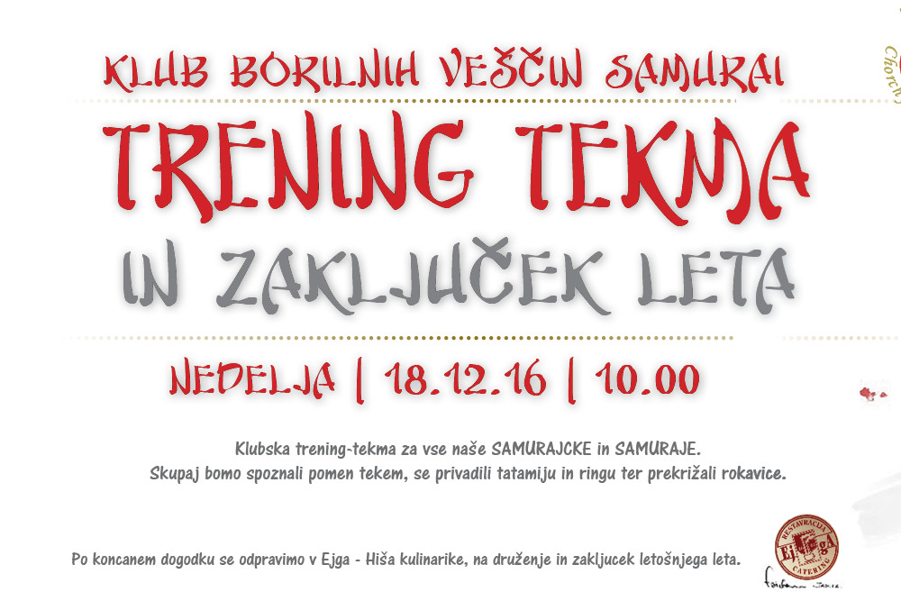 Druženje vseh Samurajev z naših lokacij v Samurai Gym